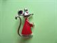 Anthropomorphic Mouse Scatter Pin Lot Korea Vintage Costume Jewelry Figural Mice