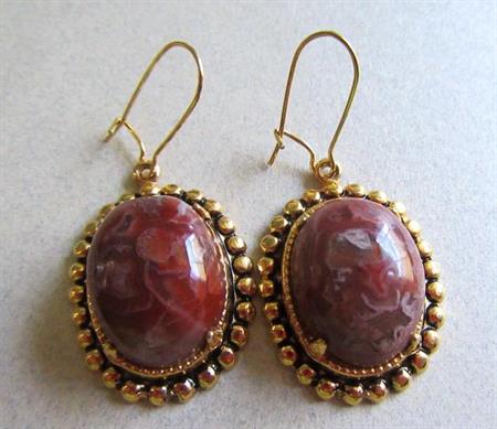 Genuine Stone Pierced Vintage Jewelry