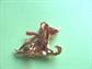 Anthropomorphic JJ Mouse Pin Sledding Vintage Costume Jewelry Figural Mice