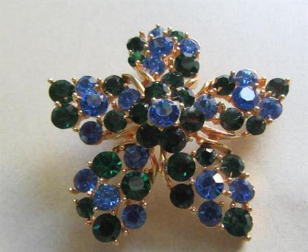Lisner Signed Rhinestone Pin Vintage Jewelry