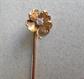 Victorian 14k Gold And Diamond ? Clover Stick Pin Fine Jewelry