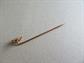 Victorian 14k Diamond ? Clover Stick Pin Fine Estate Antique Jewelry Lucky Shamrock