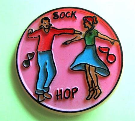 1950's Style Couple Dance Pin Vintage Jewelry 