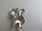 Sterling Silver Smiling Kitty Cat Pin Figural Signed Vintage Fine Jewelry 5.1 Grams Vet Gift