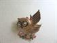 Owl and Pussy Cat Pins Vintage Costume Jewelry Figural Kitty 