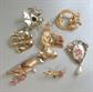 Pin Lot Vintage Costume Jewelry I Love Fall 