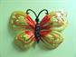 Trippy 1960's Mod Butterfly Pin Hedison Signed Costume Jewelry Figural