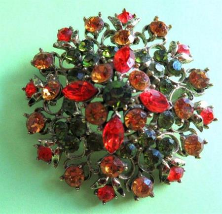 Rhinestone Pin Vintage Jewelry