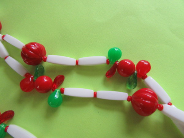 1960's Cherry Necklace Cherries Vintage Jewelry