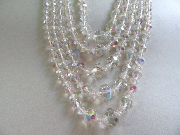 1950's Crystal Necklace Vintage Jewelry 