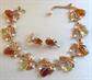 Vintage 1950's Glass Necklace Set Faux Pearls
