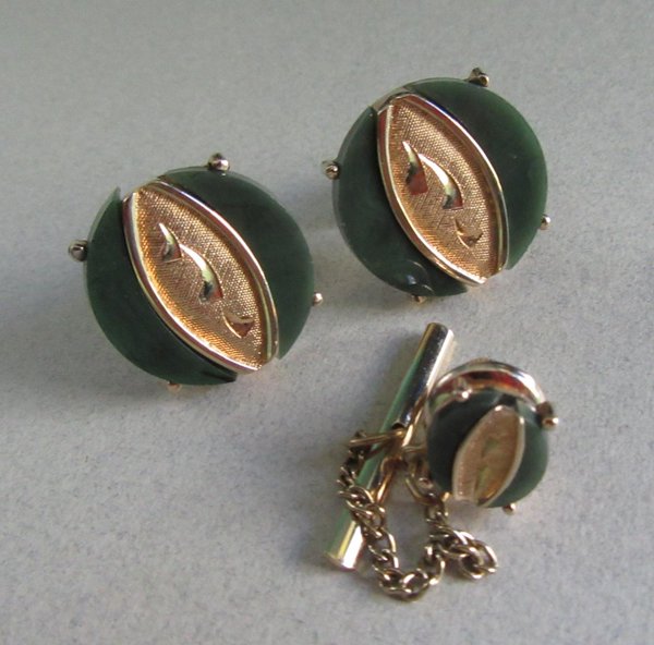 Vintage Swank Cufflinks Set Mens Jewelry 