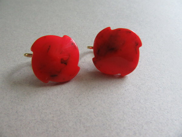Bakelite Earrings Dark Never Worn Vintage Jewelry