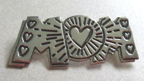 1990's Sterling Silver Mom Pin Fine Jewelry Mother's Day Gift