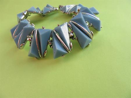 Vintage Lucite Blue Bracelet 1950's Accessories