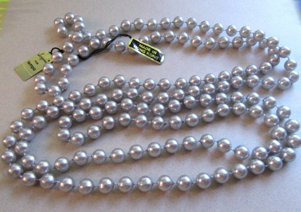 Laguna Faux Pearl Necklace Hong Kong Tag Vintage Jewelry