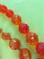 Orange Vintage Jewelry Lot Lucite Necklaces Western Germany Earrings Glass Reverse Painted Hibiscus Pendant