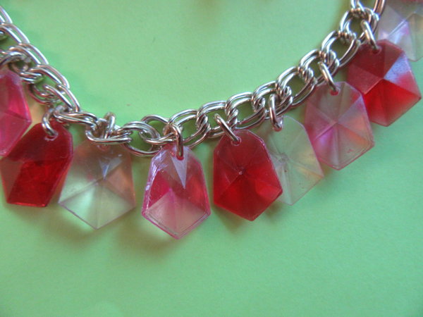 Austria Mod 1960's Lucite Necklace Set Vintage Jewelry 