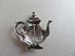 Sterling Silver Teapot Pin Brooch Afternoon Tea Party Fine Jewelry Figural