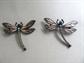 Rhinestone Dragonfly Pin Choice of Color Costume Jewelry Bug Insect Figural