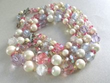 1950's Crystal Necklace Vintage Jewelry