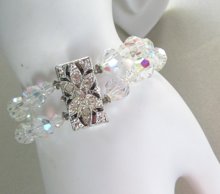 1950's Crystal Rhinestone Bracelet Vintage Jewelry
