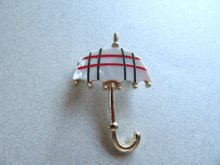 1950's Lucite Umbrella Pin Baby Shower Vintage Jewelry
