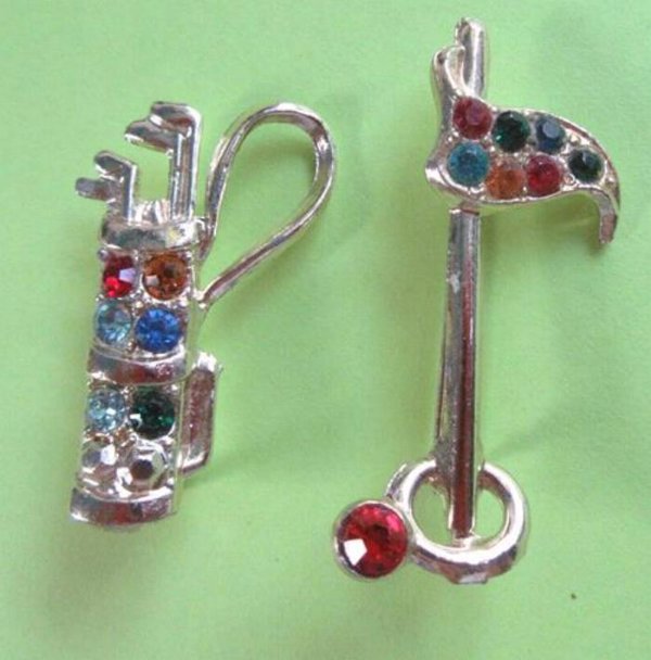 Vintage Golf Scatter Pins Golfing Golfer Figural Jewelry
