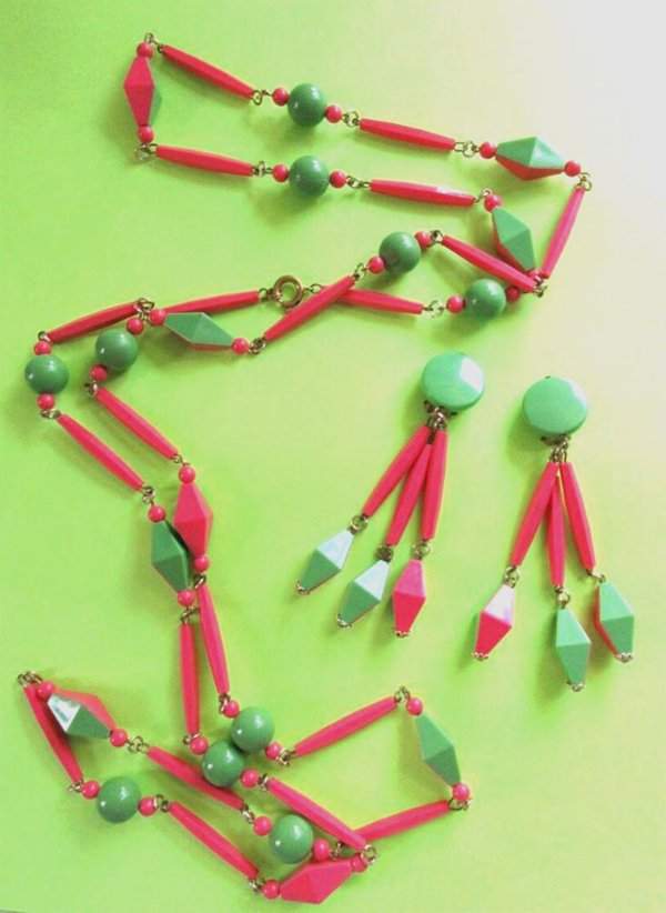 Vintage Western Germany Mod Necklace Set Vintage Jewelry
