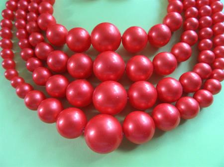 1950's Orange Necklace Set Vintage Jewelry 