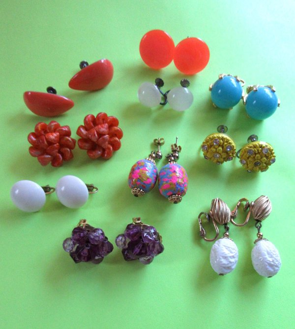 Vintage Earrings Lot Napier Richelieu Sterling