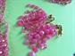 Mod 1960's Pink Necklace Clip Earrings Lot Old Stock Original Tag '60's Accessories