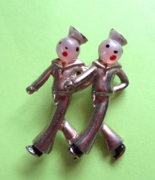 1950's Sailors Pin Vintage Jewelry 