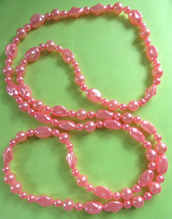 Pink Pop It Beads Necklace Vintage Jewelry Never Worn