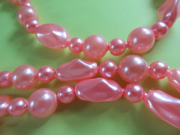 Pink Pop It Beads Necklace Vintage Jewelry Never Worn