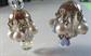 1950's Mid Century Crystal Pearl Chandelier Earrings Clip Ons Vintage Costume Jewelry Gatsby