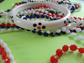 Mod 1960's Necklace Hong Kong Red White Blue Plus Bangle Patriotic Vintage Costume Jewelry '60's Accessories