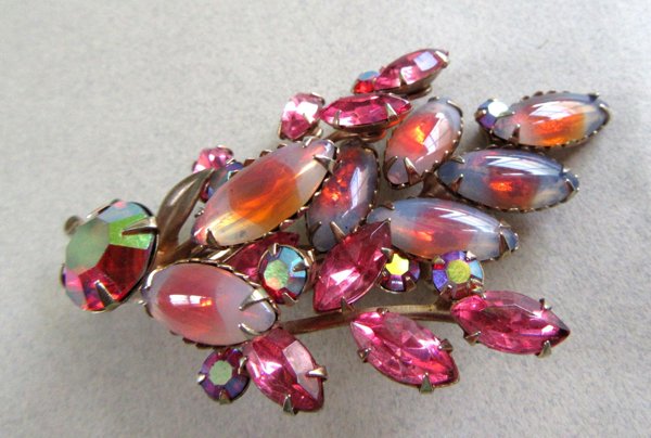 Juliana D &E Givre Rhinestone Pin Vintage Jewelry 