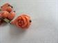 1930's Orange Celluloid Necklace Vintage costume Jewelry