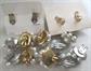 1950's Mid Century Cluster Earring Lot Clip On Japan Western Germany Some Old Stock Vintage Costume Jewelry '50's Accessories