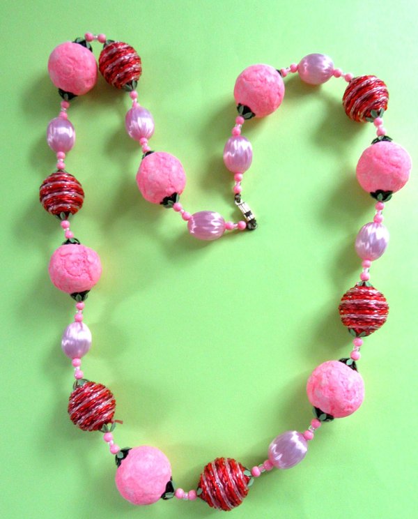 1960's Mod Necklace Japan Vintage Signed  Jewelry