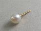 Genuine Cultured Pearl 14k Gold Tie Tac Fine Jewelry Mens Shirt Accessories