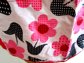 Vintage Mod 1960's Red and Pink Flower Cotton Apron Never Used