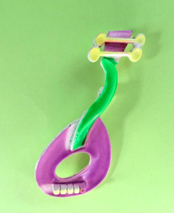 Vintage Anthropomorphic Mod Guitar Pin 