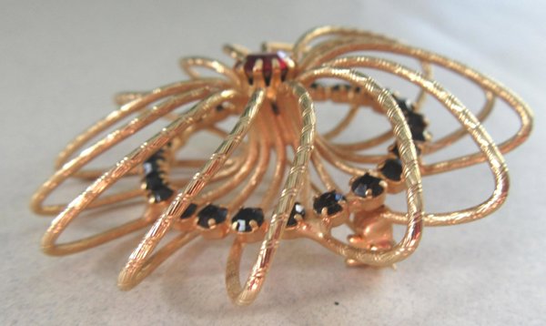 1950's Rhinestone Pin Vintage Jewelry 