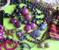 Purple Costume Jewelry Lot Earrings Butterfly Pin Necklaces Loose Faux Pearls