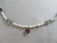 Fresh Water Pearl Necklaces and Bracelet Sterling Clasp Pearls Glass Beads 18K Plated 