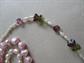 Fresh Water Pearl Necklaces and Bracelet Sterling Clasp Pearls Glass Beads 18K Plated 