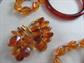 Jewelry Lot Earth Tones Sarah Coventry Mod Genuine Bursztyn Baltic Amber Pierced Earrings Vintage Costume Jewelry