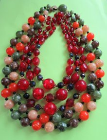 1950's Western Germany Lucite Necklaces '50's Accessories